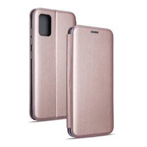 Beline Dėklas Book Magnetic Samsung M51 Rose Gold