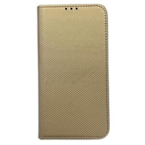 Dėklas Smart Magnet book Apple iPhone 14 / 13 6.1" aukso spalvos