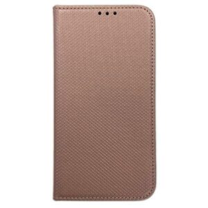 Dėklas Smart Magnet book Samsung Galaxy M15 rožinio aukso spalvos