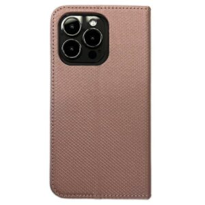 Dėklas Smart Magnet book Samsung Galaxy M15 rožinio aukso spalvos - Image 2