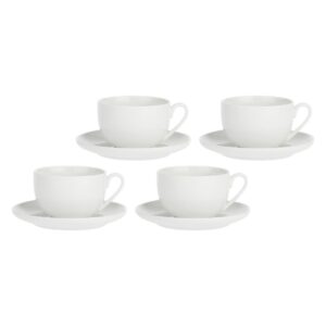 LA PORCELLANA BIANCA CORTE Zestaw 4 filiżanek ze spodkiem 450 ml - Image 1
