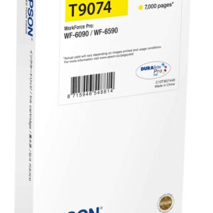 Epson C13T90744N rašalo kasetė 1 vnt Originalus Ekstra (Super) didelės išeigos Geltona
