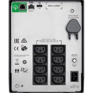 APC SMC1000IC nepertraukiamo maitinimo resursai (UPS) „Line-Interactive“ 1 kVA 600 W 8 AC išvestis(ys / čių) - Image 2