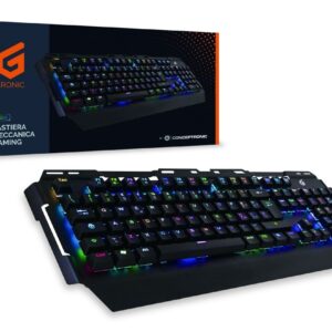 Conceptronic KRONIC klaviatūra Žaidimams USB QWERTY Italų kalba Juoda - Image 2