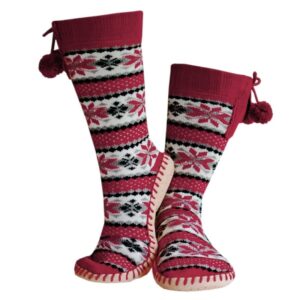 Glovii GQ5L šlepetės Minkštos aulinės šlepetės Unisekso stiliaus Bordo - Image 2