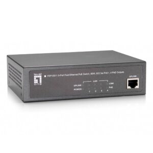 LevelOne FEP-0511 tinklo komutatorius Fast Ethernet (10/100) Maitinimas per Eternetą (PoE) Pilka - Image 2