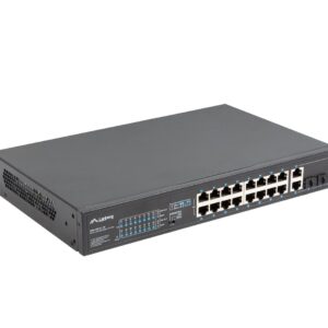 Lanberg RSFE-16P-2C-150 tinklo komutatorius Ne-valdomas Gigabit Ethernet (10/100/1000) Maitinimas per Eternetą (PoE) 1U Juoda - Image 3