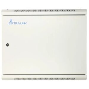 Extralink 19" 9U 600x450 ASP pilkos spalvos sieninė spinta