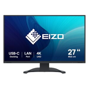 EIZO FlexScan EV2740X-BK kompiuterio monitorius 68,6 cm (27") 3840 x 2160 pikseliai 4K Ultra HD LCD Juoda