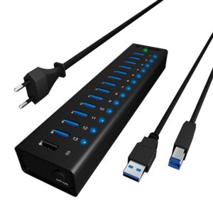 ICY BOX IB-AC6113 USB 3.2 Gen 1 (3.1 Gen 1) Type-B 5000 Mbit/ai Juoda