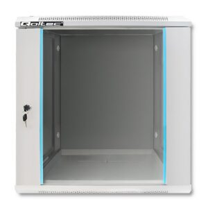 Qoltec 54485 RACK spintelė 19" | 12U | 600 x 635 x 450 | Grūdintos durys | Pakabinama - Image 2