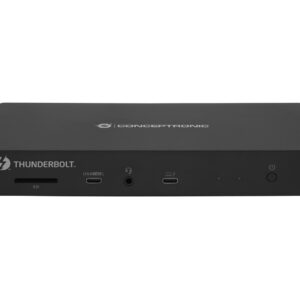 Conceptronic DONN30B knyginių kompiuterių dokas / jungčių replikatorius Vielinis Thunderbolt 4 Juoda - Image 2