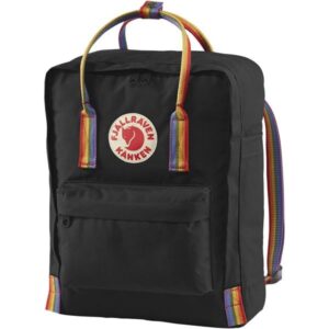 Fjällräven Kånken Rainbow kuprinė Juoda, Multi spalvos Vinilonas - Image 2
