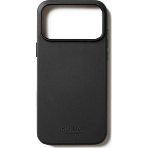 Mujjo Full Leather Case Dėklas iPhone 17 Pro Max juodas