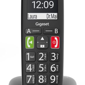 Gigaset E290A Analoginio ryšio / DECT telefonas Skambintojo ID Juoda - Image 2