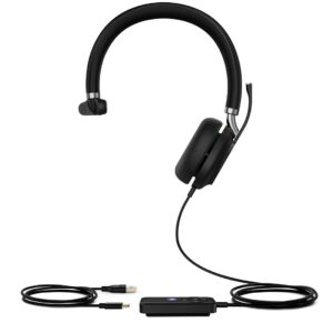 Yealink UH38 Mono Teams Laisvų rankų įranga Vielinis ir Bevielis Su lankeliu Biuras / skambučių centras Bluetooth Juoda - Image 2