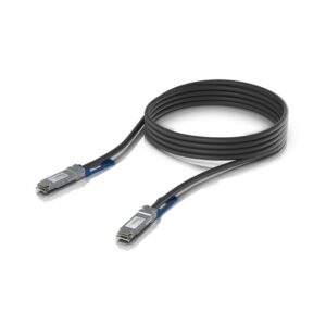 Ubiquiti UACC-DAC-QSFP28-3M „InfiniBand“ arba pluoštinis optinis kabelis Juoda - Image 1