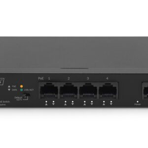 Digitus DN-95330-1 tinklo komutatorius Ne-valdomas Gigabit Ethernet (10/100/1000) Maitinimas per Eternetą (PoE) Juoda - Image 2