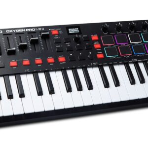M-AUDIO Oxygen Pro Mini MIDI klaviatūra 32 raktai USB Juoda