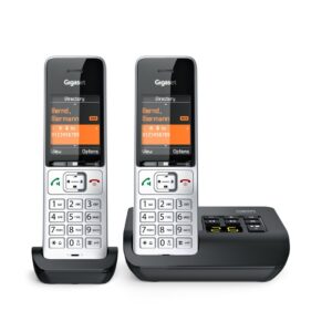 Gigaset COMFORT 500A duo Analoginio ryšio / DECT telefonas Skambintojo ID Juoda, Sidabras - Image 2