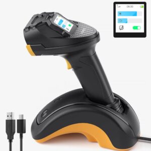 Inateck PRO 8 Rankinis brūkšninių kodų skaitytuvas 1D/2D CCD / CMOS Geltona, Juoda
