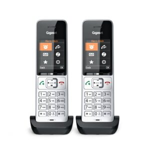 Gigaset COMFORT 500HX duo Analoginio ryšio / DECT telefonas Skambintojo ID Juoda, Sidabras