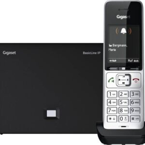 Gigaset BasicLine IP + COMFORT 500HX DECT telefonas Skambintojo ID Juoda, Sidabras - Image 1