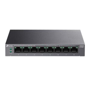 TP-Link LiteWave LS108GP tinklo komutatorius Ne-valdomas Gigabit Ethernet (10/100/1000) Maitinimas per Eternetą (PoE) Juoda