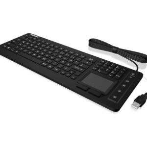 KeySonic KSK-6231 INEL (UK) klaviatūra Pramoninis USB QWERTY Anglų (JK) Juoda