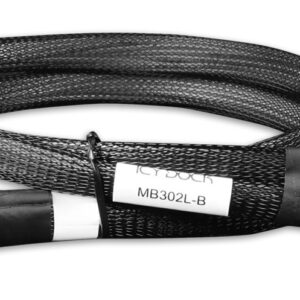Icy Dock MB302L-B „Serial Attached SCSI“ (SAS) kabelis 0,5 m Juoda - Image 1