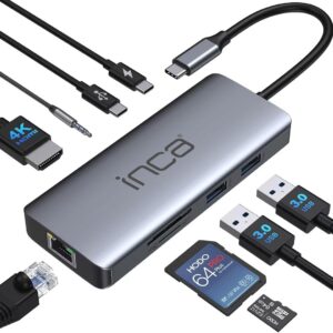 Inca ITPC-10TX sąsajos šakotuvas C tipo USB 5000 Mbit/ai Pilka - Image 3