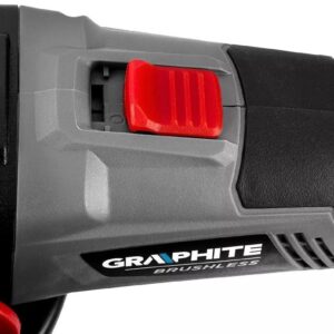 Graphite Energy+ 18V Li-Ion bešepetėlinis kampinis šlifuoklis su 125 mm disku be akumuliatoriaus