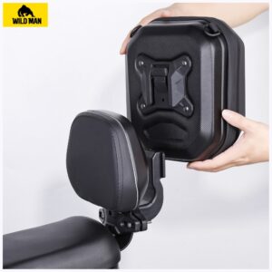 WildMan GD668 4L Rear Seat Bag for Electric Bike, juodos spalvos - Image 2