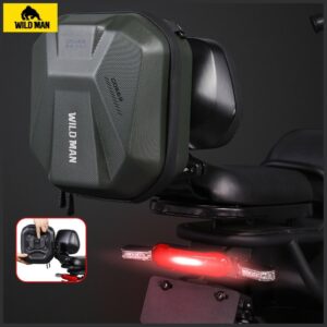 WildMan GD668 4L Rear Seat Bag for Electric Bike, juodos spalvos - Image 5