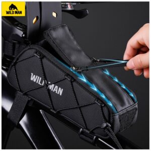 Dviračio krepšys WILDMAN GX100 Mount Frame Bag juodos spalvos - Image 3