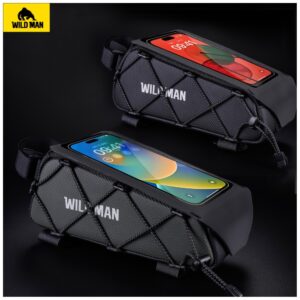 Dviračio krepšys WILDMAN GX100 Mount Frame Bag juodos spalvos - Image 4