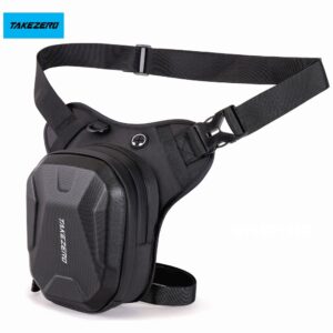 Motorcycle Leg Bag TAKEZERO MTX2 2.5L juodos spalvos - Image 2