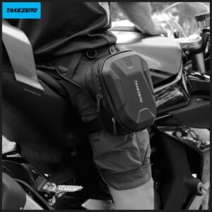 Motorcycle Leg Bag TAKEZERO MTX2 2.5L juodos spalvos - Image 3