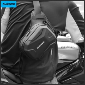 Motorcycle Leg Bag TAKEZERO MTX2 2.5L juodos spalvos - Image 4
