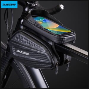 Dviračio krepšys TAKEZERO A6 1,2L Bike Mount juodos spalvos - Image 2