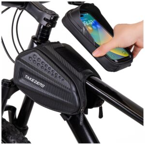 Dviračio krepšys TAKEZERO A6 1,2L Bike Mount juodos spalvos - Image 3