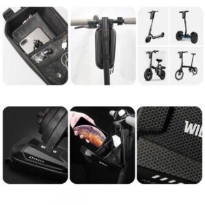 WILDMAN LES8 Plus scooter case/holder frame bag juodos spalvos - Image 7