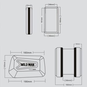 WILDMAN XLE6S Dviračio krepšys/Mount Frame Bag juodos spalvos - Image 6