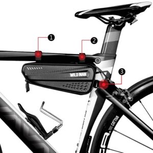 WILDMAN MES4 bike frame bag/bag bike holder juodos spalvos - Image 4