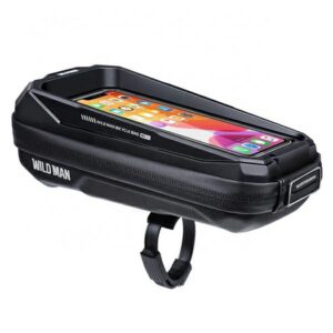 WILDMANMS33 bike case/holder frame bag juodos spalvos