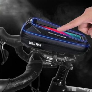 WILDMANMS33 bike case/holder frame bag juodos spalvos - Image 3