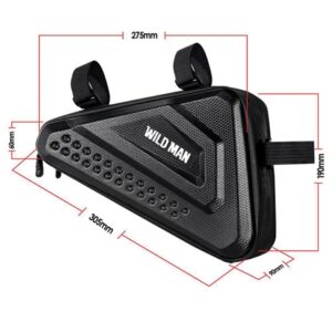 WILDMAN ES19 Bike Frame Dėklas/Bag Bike Holder juodos spalvos - Image 6