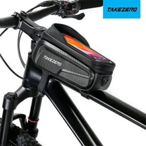 TAKEZEROTZ01 Dviračio krepšys/Mount Frame Bag juodos spalvos - Image 2