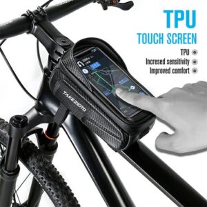 TAKEZEROTZ01 Dviračio krepšys/Mount Frame Bag juodos spalvos - Image 3