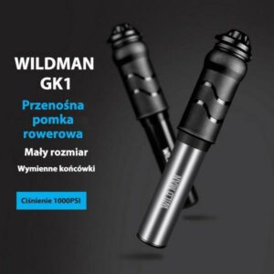 WILDMAN FK1 aluminum hand bicycle pump juodos spalvos - Image 2
